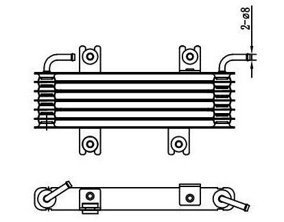 51.055 OIL COOLER AUTO COOLING PARTS for 2011 Nissan Juke Referans NO. 21606-1KX05 için