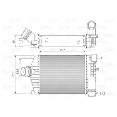14461-1381R Renault Captur Clio IVV Duster 1.5 DCI 2013 için Intercooler Assy